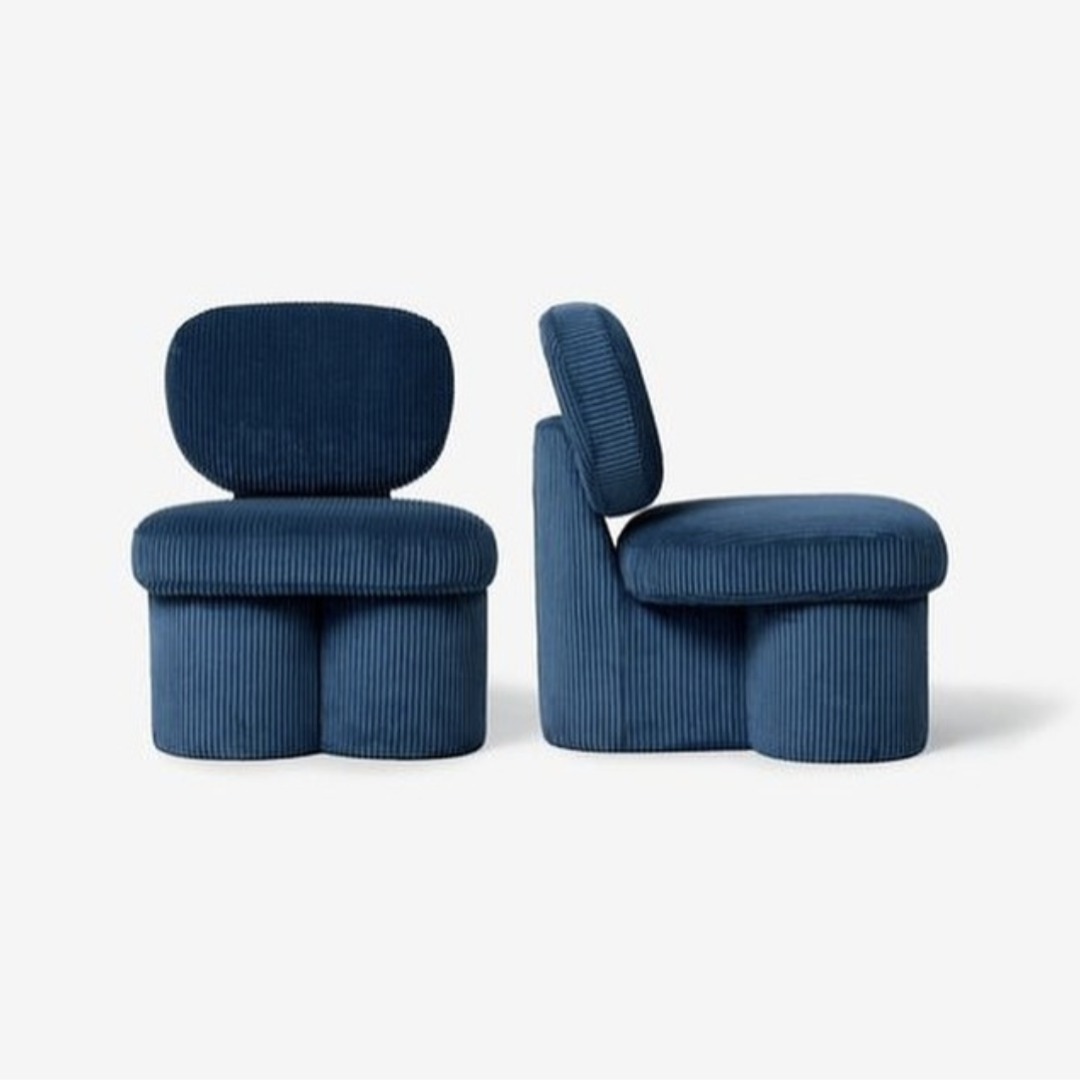 Duo de chaise cotelé