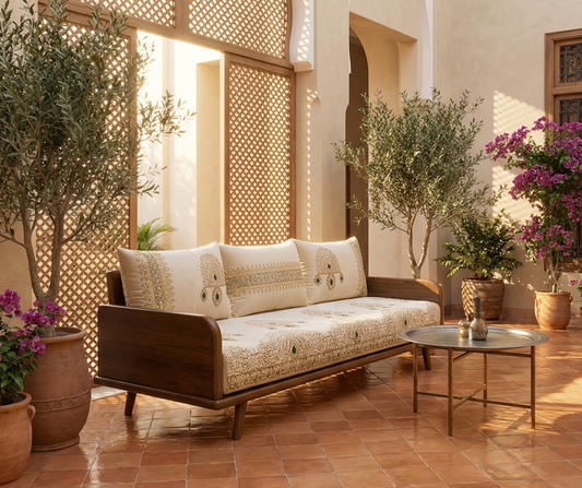 Salon marocain brodé