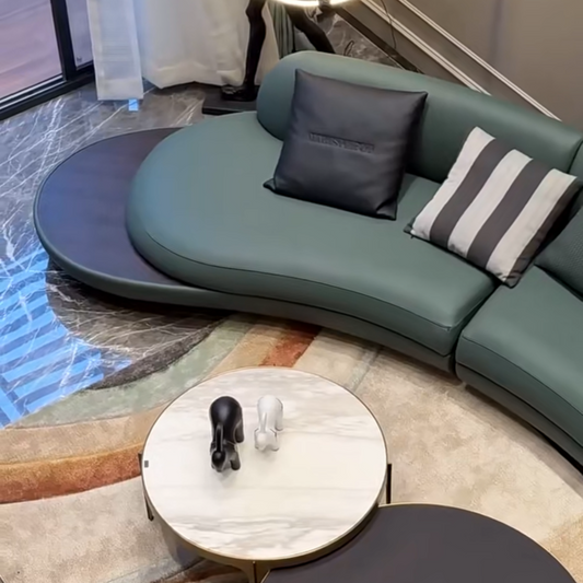 canapé D'angle vert