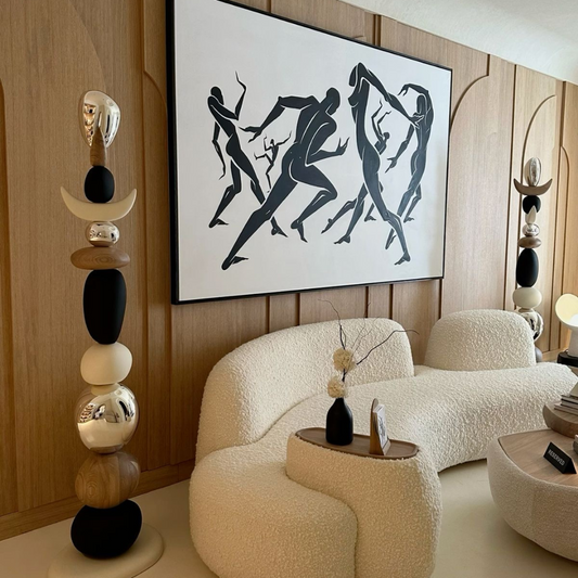 Canapé arrondi blanc