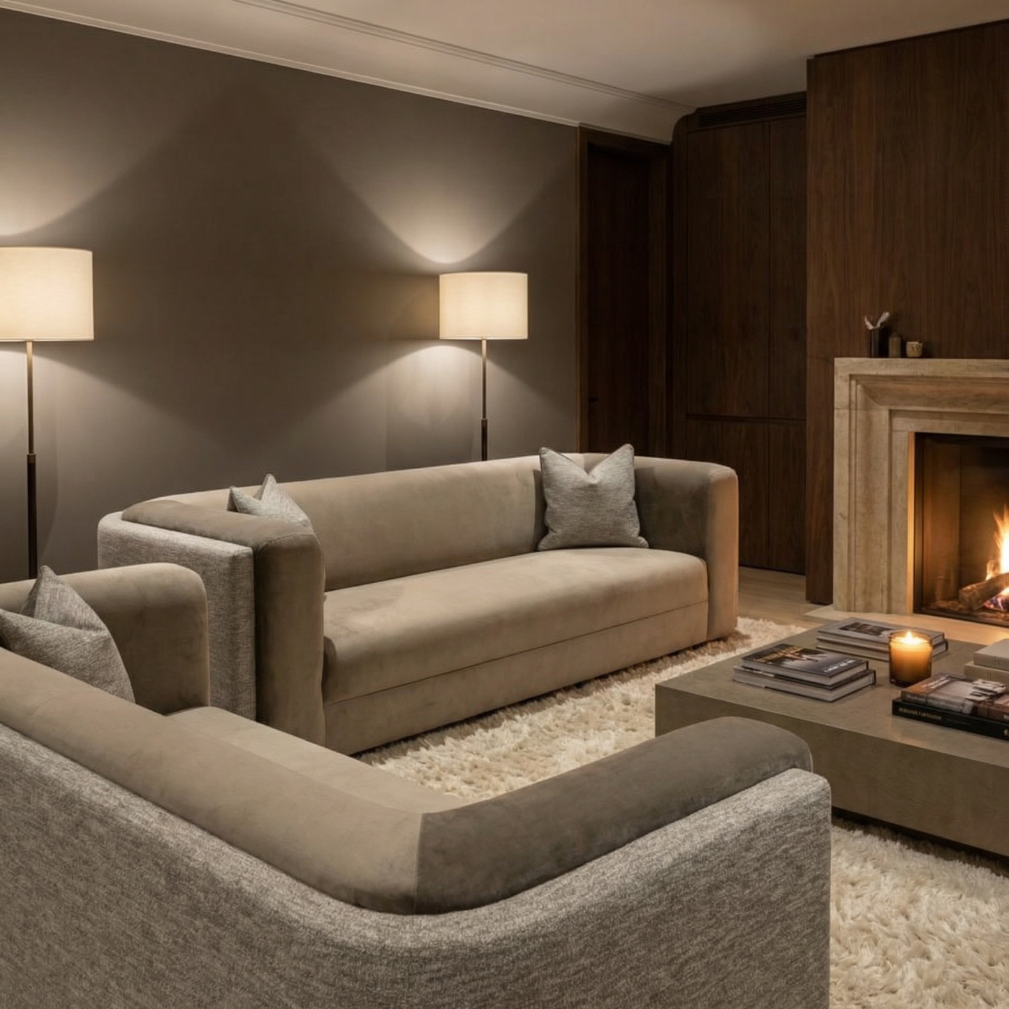 Canapé double dossier